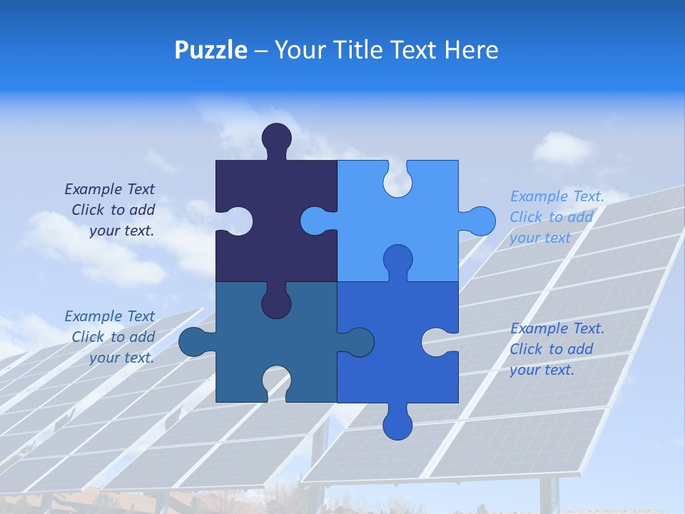 Blue Environment Cell PowerPoint Template