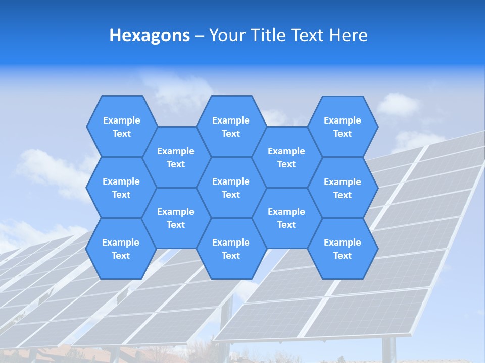 Blue Environment Cell PowerPoint Template