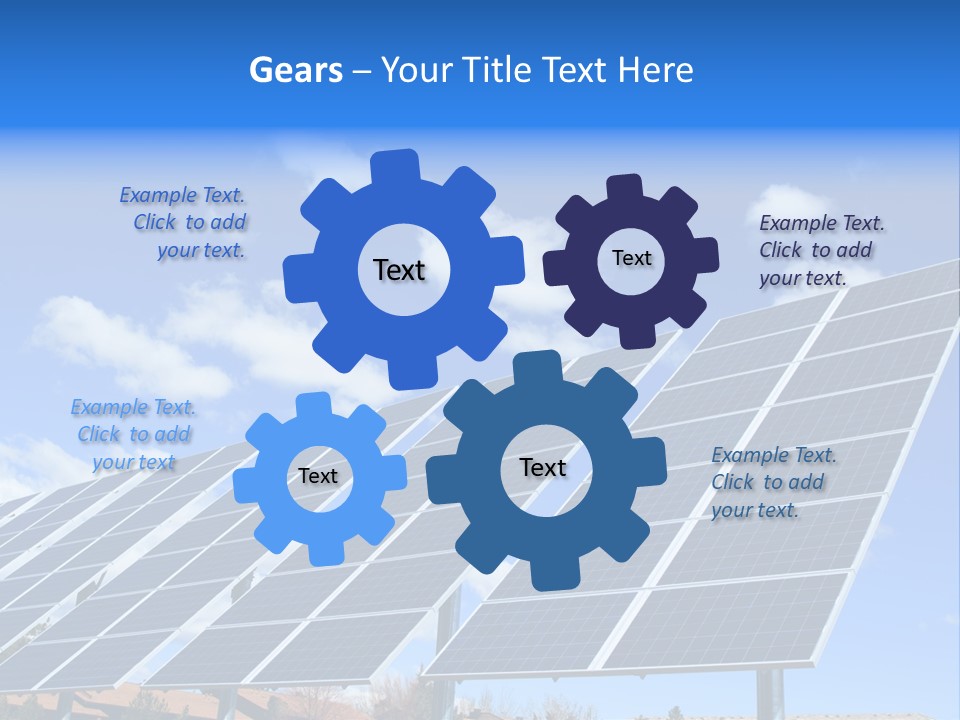 Blue Environment Cell PowerPoint Template