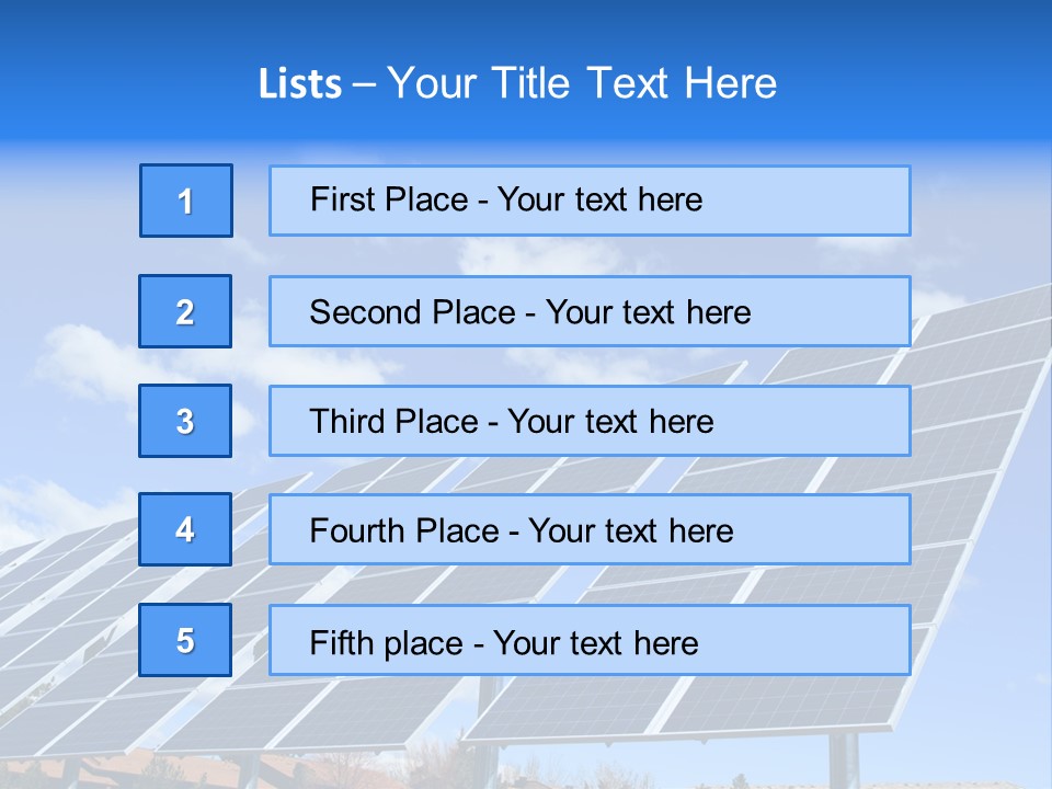 Blue Environment Cell PowerPoint Template