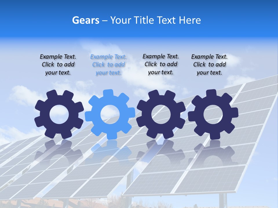Blue Environment Cell PowerPoint Template