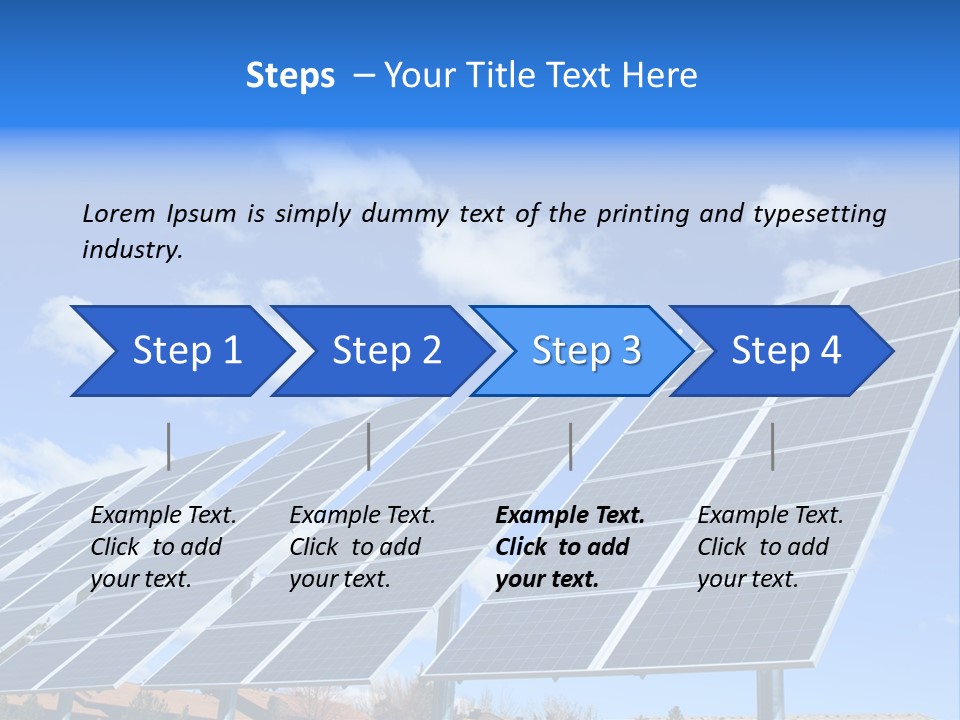 Blue Environment Cell PowerPoint Template