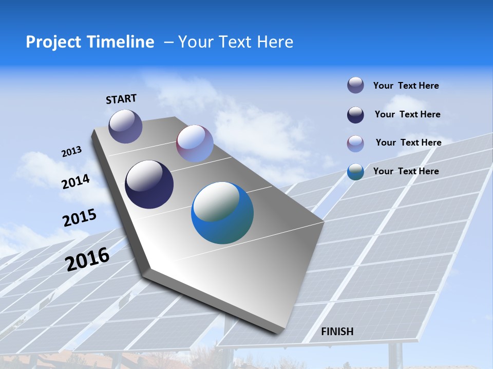 Blue Environment Cell PowerPoint Template