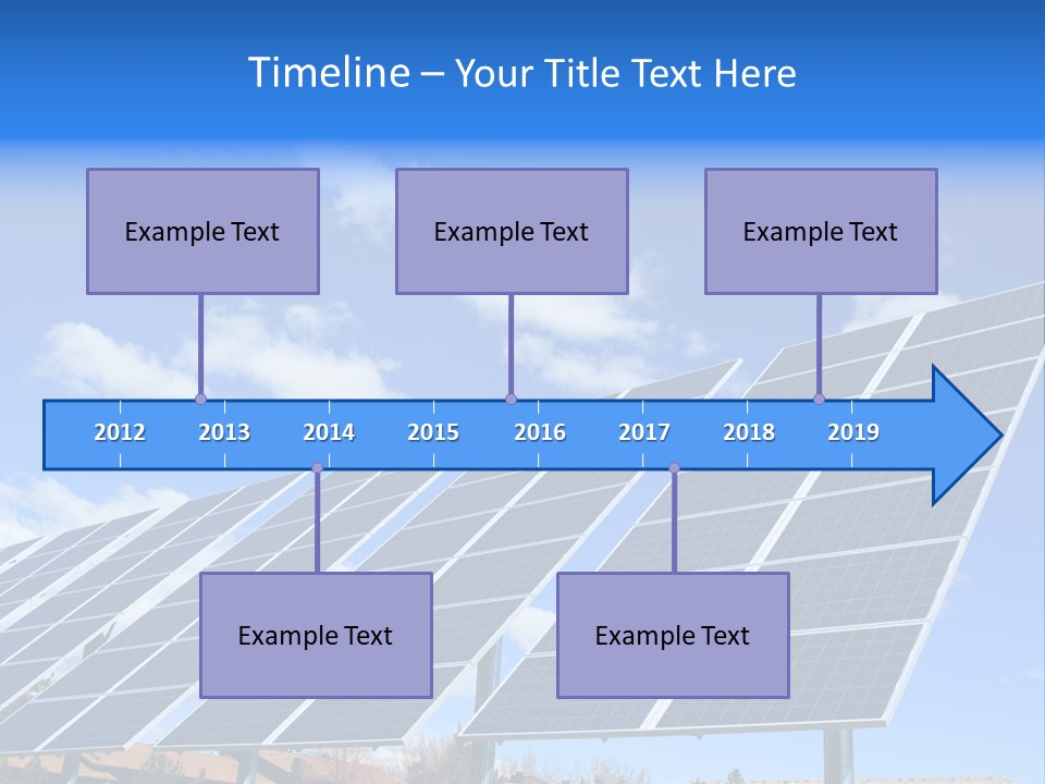 Blue Environment Cell PowerPoint Template