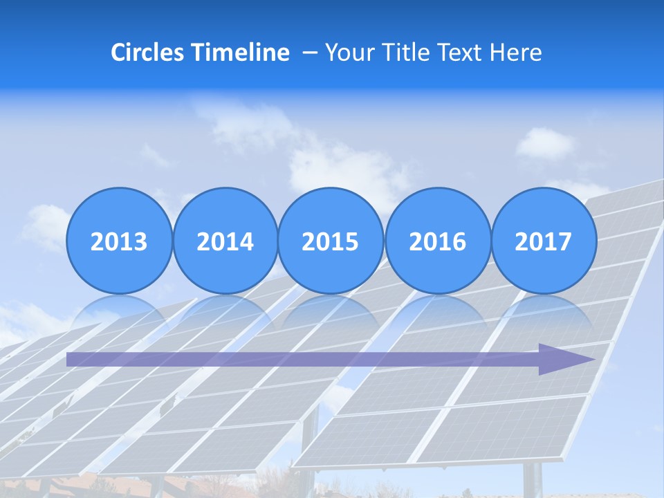 Blue Environment Cell PowerPoint Template