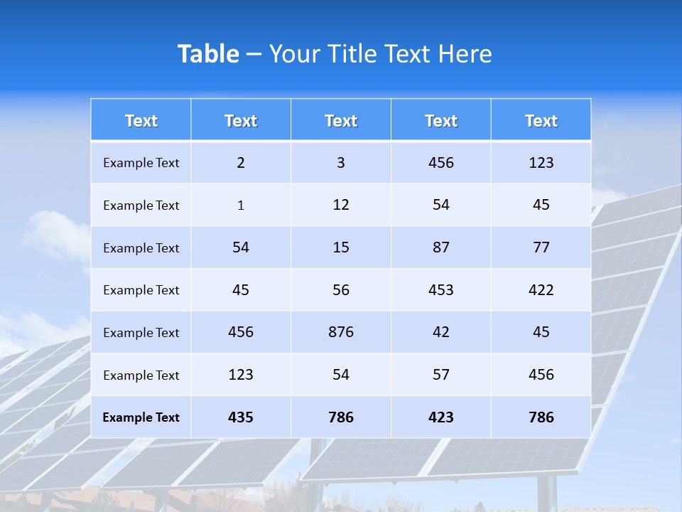 Blue Environment Cell PowerPoint Template
