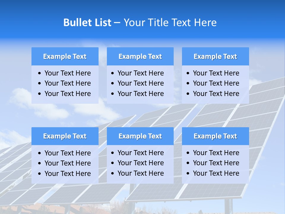 Blue Environment Cell PowerPoint Template