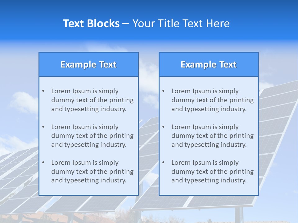 Blue Environment Cell PowerPoint Template