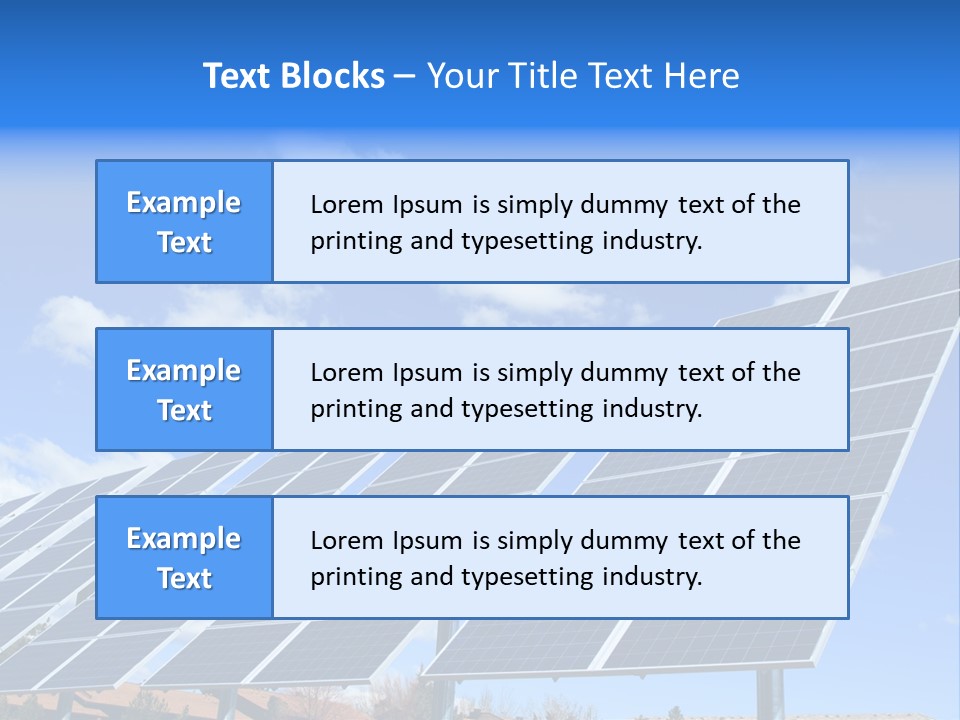 Blue Environment Cell PowerPoint Template