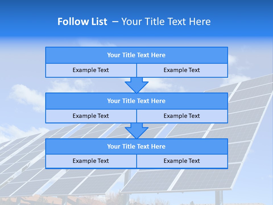 Blue Environment Cell PowerPoint Template