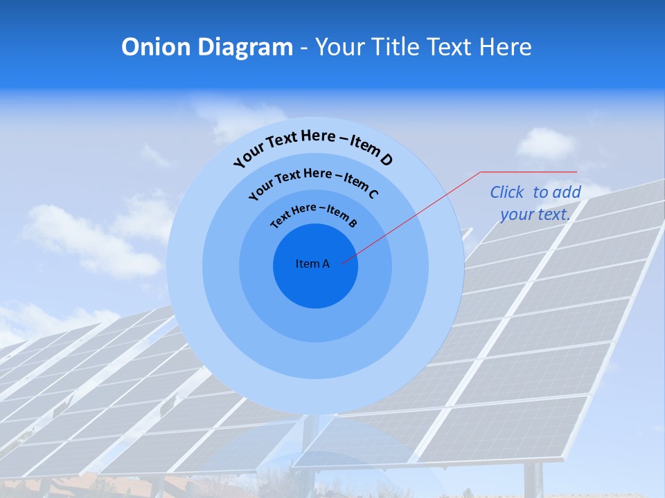 Blue Environment Cell PowerPoint Template