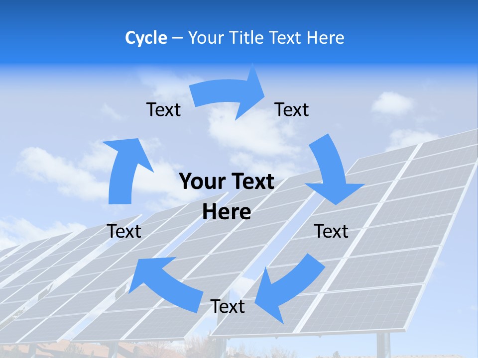 Blue Environment Cell PowerPoint Template