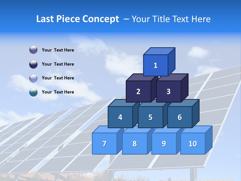 Blue Environment Cell PowerPoint Template