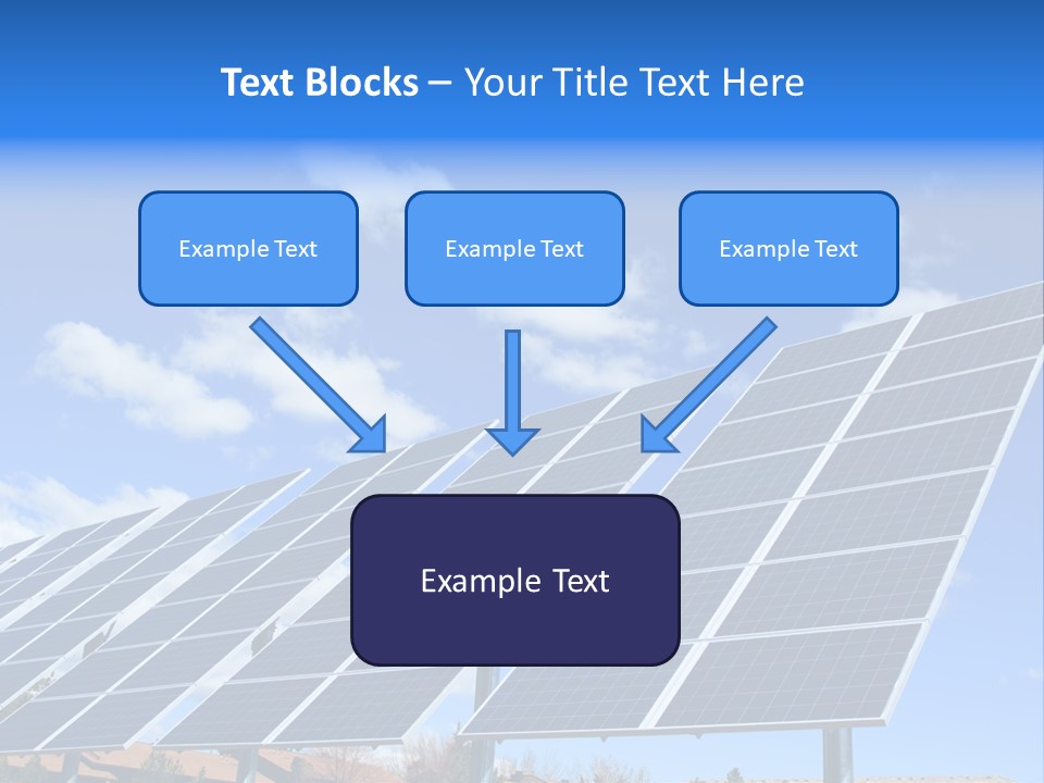 Blue Environment Cell PowerPoint Template
