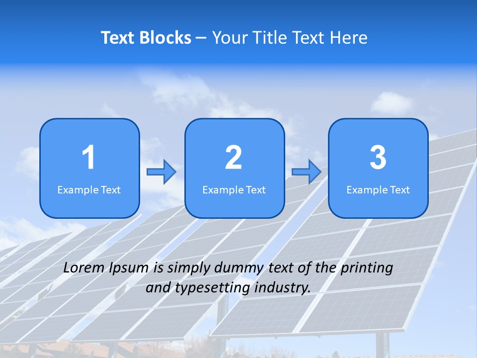 Blue Environment Cell PowerPoint Template