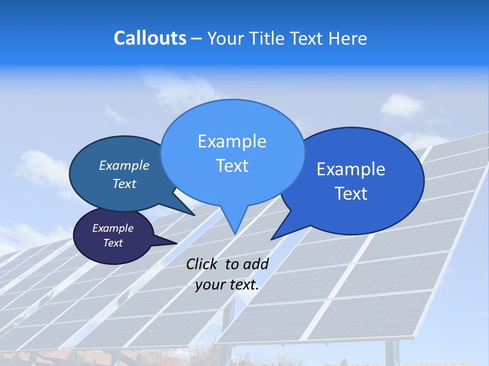 Blue Environment Cell PowerPoint Template