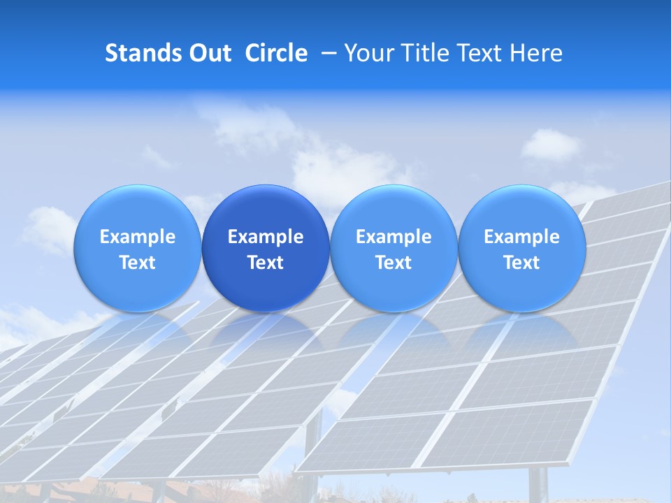 Blue Environment Cell PowerPoint Template
