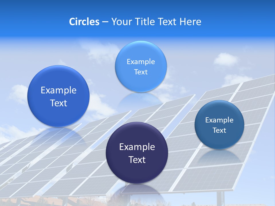 Blue Environment Cell PowerPoint Template