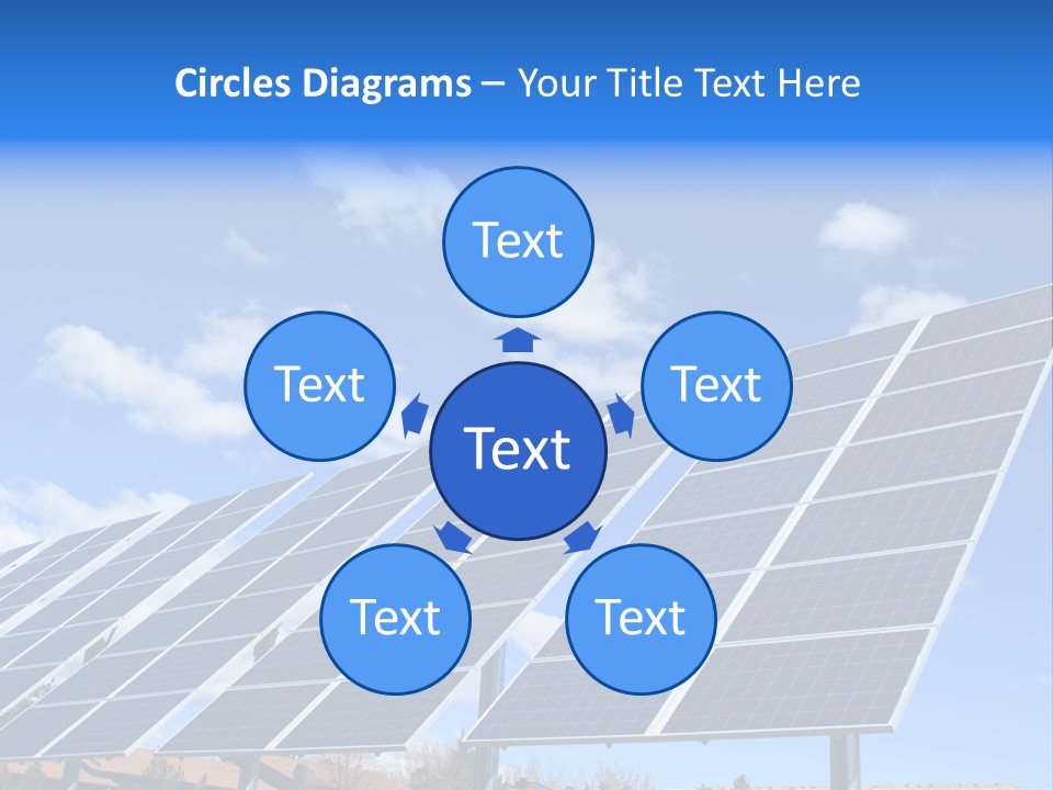 Blue Environment Cell PowerPoint Template