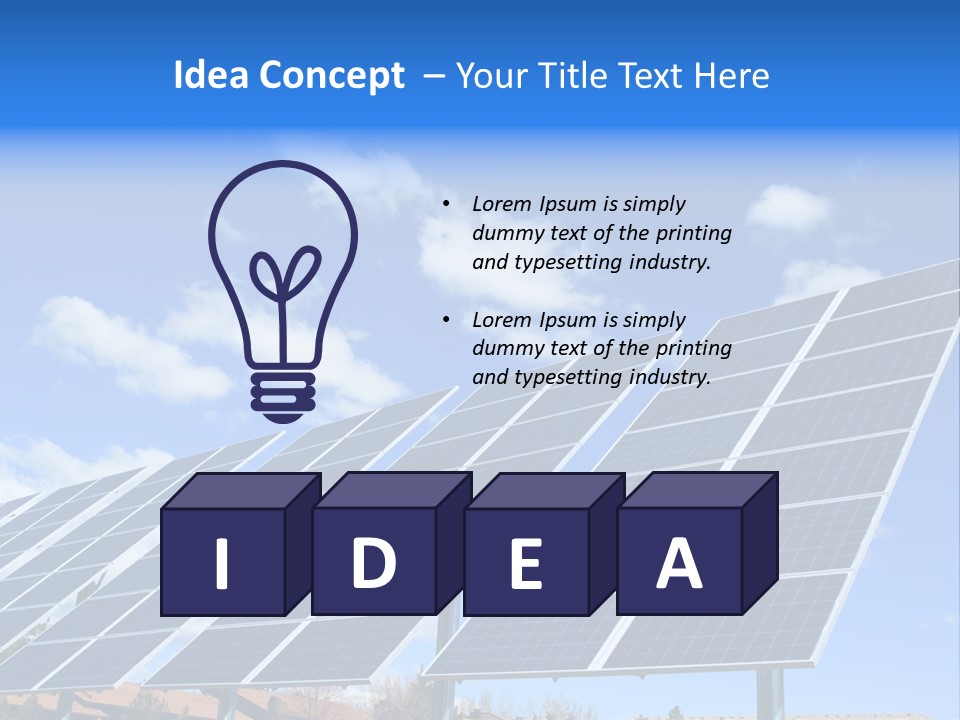 Blue Environment Cell PowerPoint Template