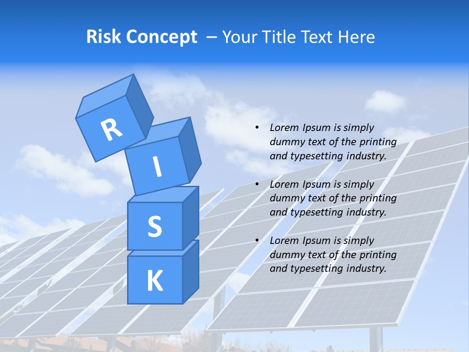 Blue Environment Cell PowerPoint Template