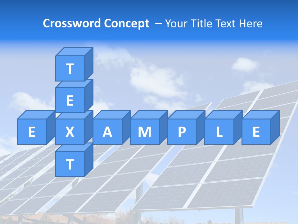 Blue Environment Cell PowerPoint Template