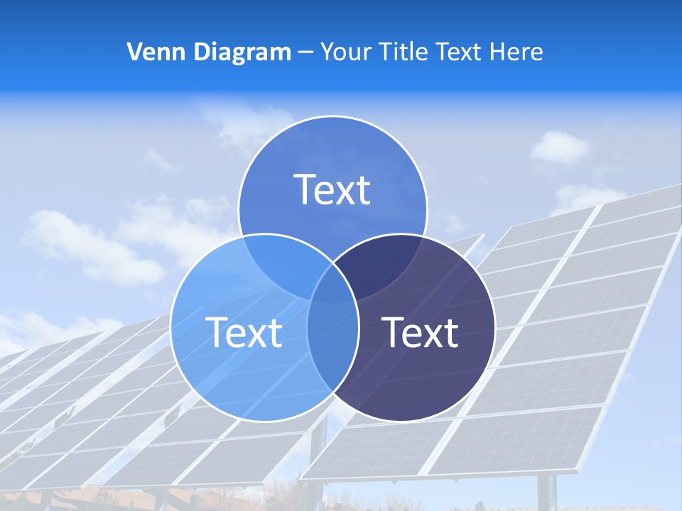 Blue Environment Cell PowerPoint Template