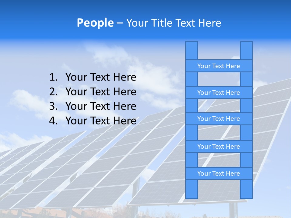 Blue Environment Cell PowerPoint Template