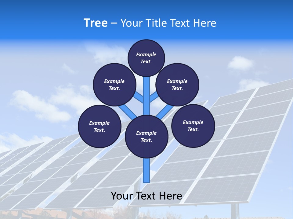Blue Environment Cell PowerPoint Template