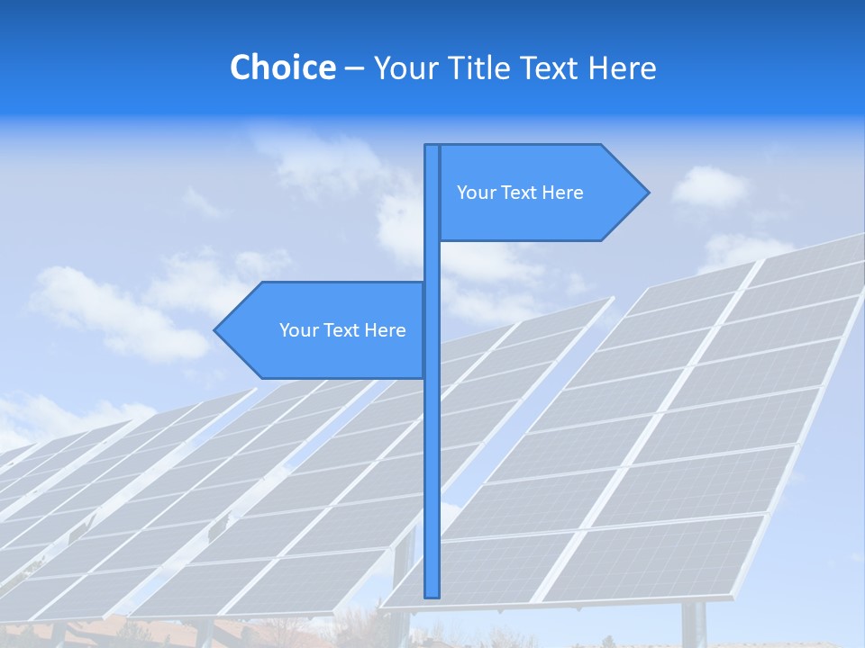 Blue Environment Cell PowerPoint Template