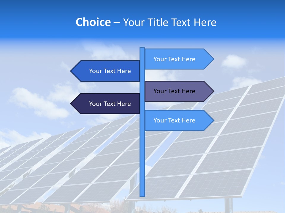 Blue Environment Cell PowerPoint Template