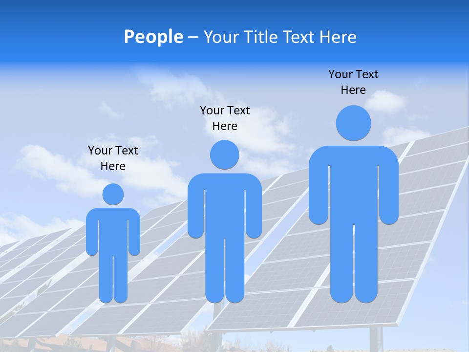 Blue Environment Cell PowerPoint Template