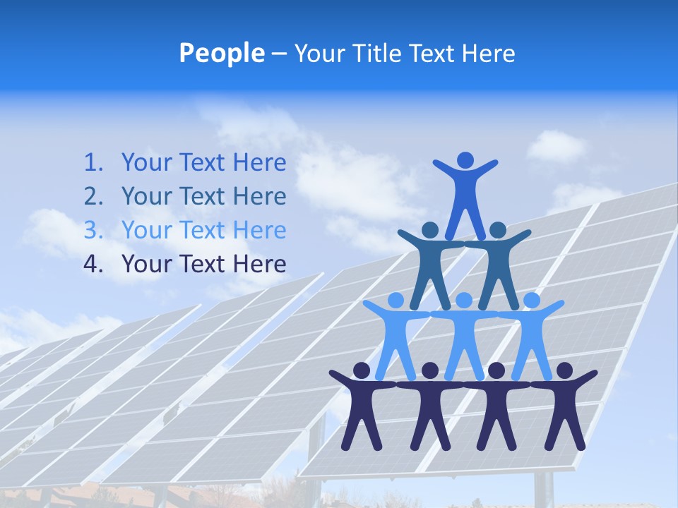 Blue Environment Cell PowerPoint Template