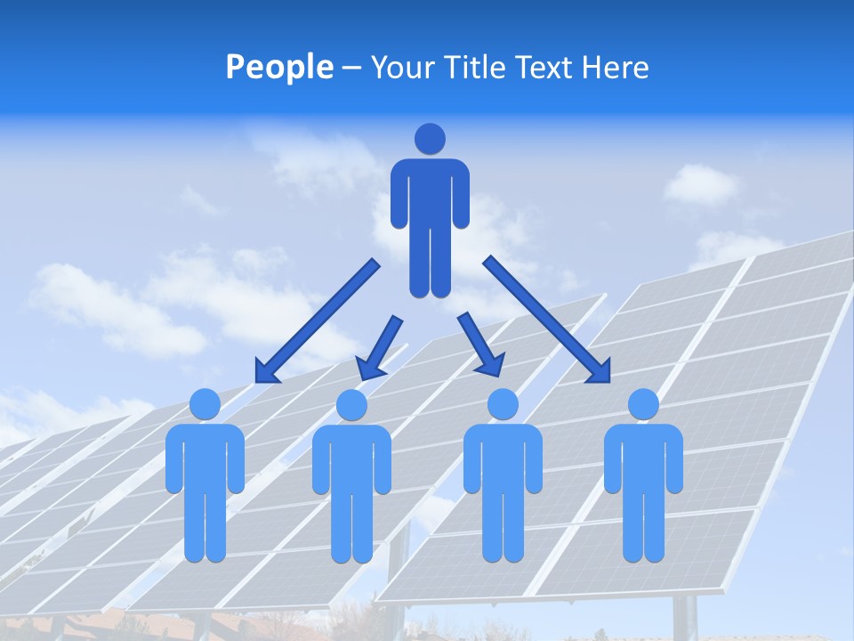 Blue Environment Cell PowerPoint Template