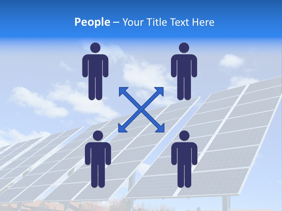 Blue Environment Cell PowerPoint Template