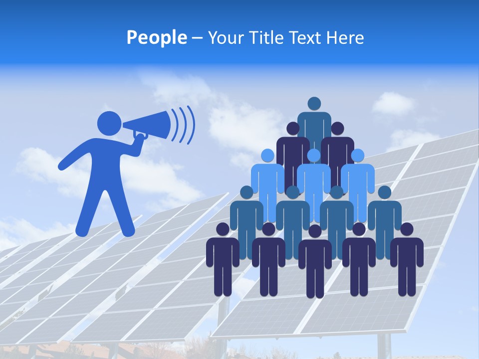Blue Environment Cell PowerPoint Template
