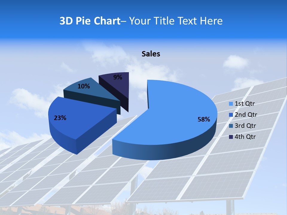Blue Environment Cell PowerPoint Template