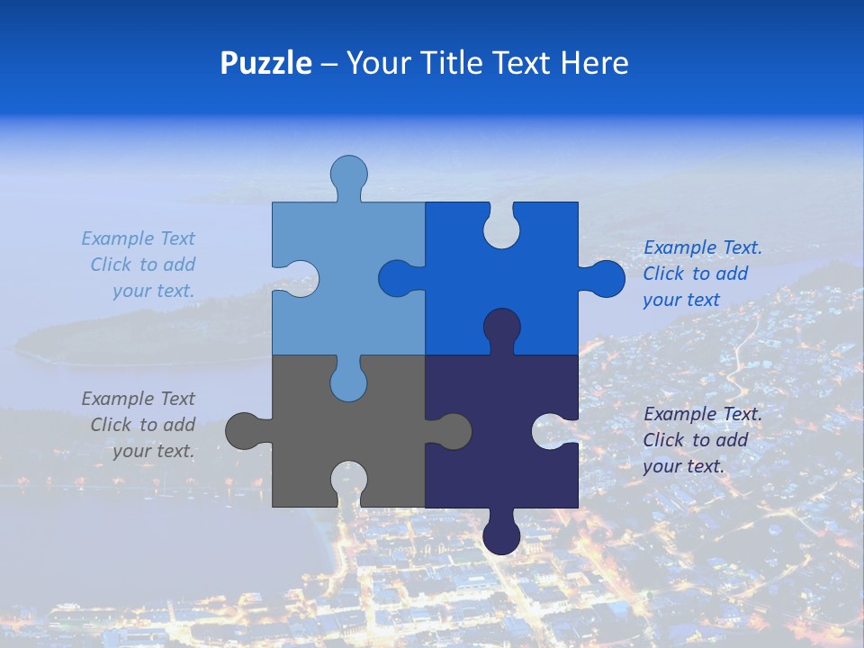 Queenstown Zealand Town PowerPoint Template