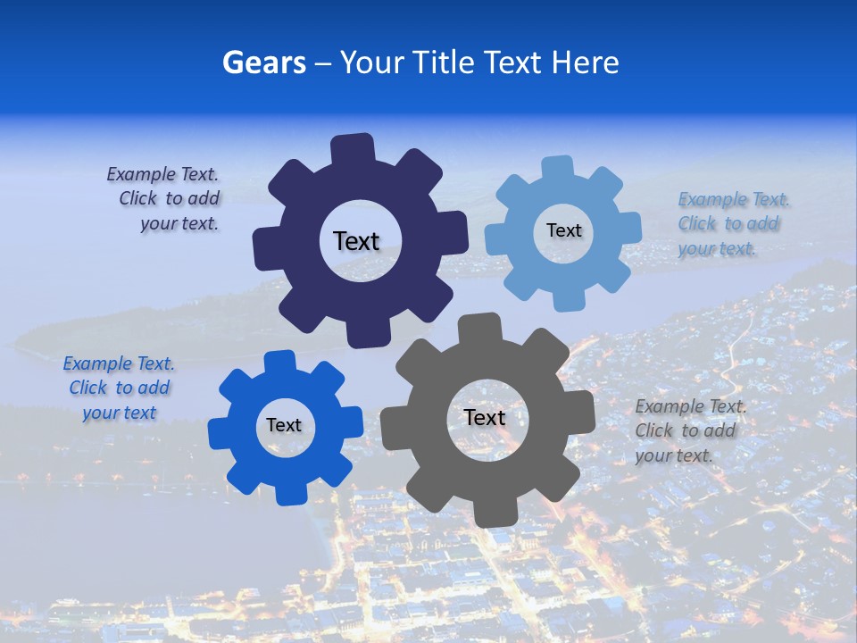 Queenstown Zealand Town PowerPoint Template