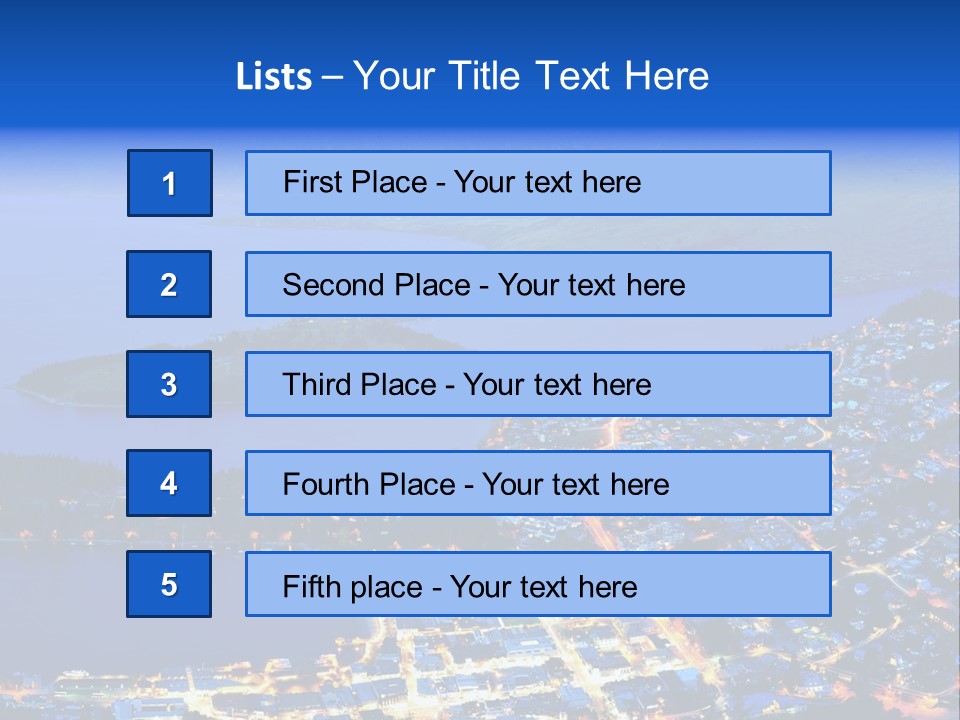 Queenstown Zealand Town PowerPoint Template