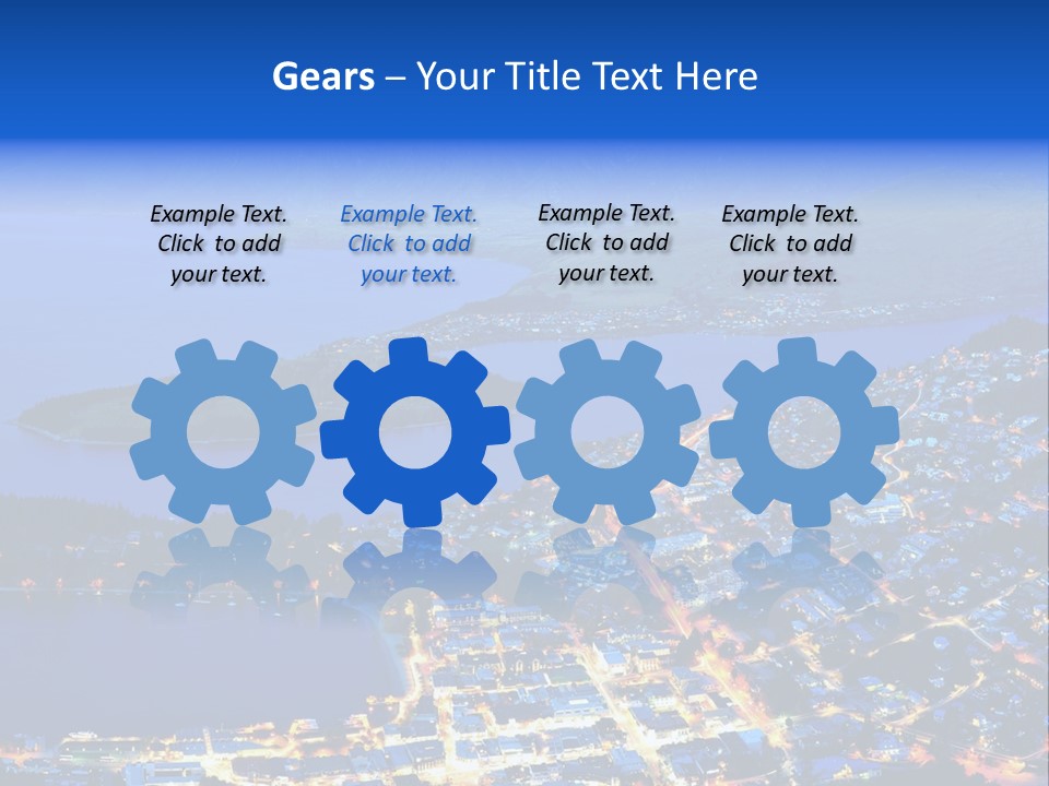 Queenstown Zealand Town PowerPoint Template