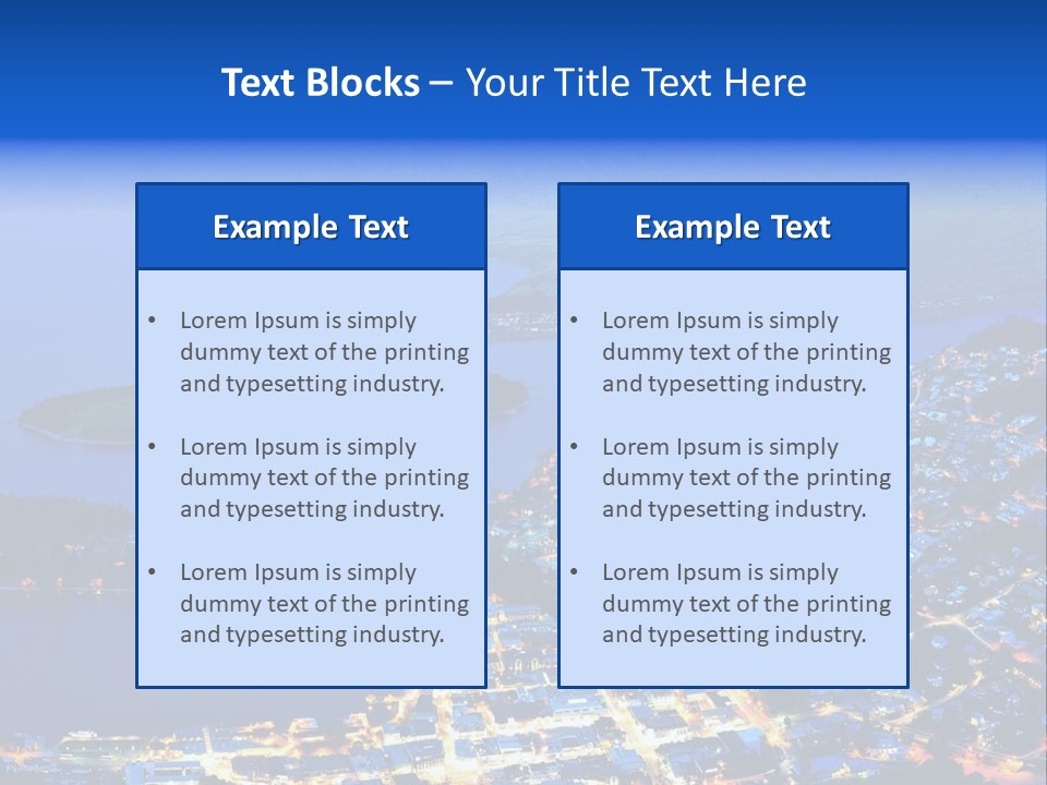 Queenstown Zealand Town PowerPoint Template