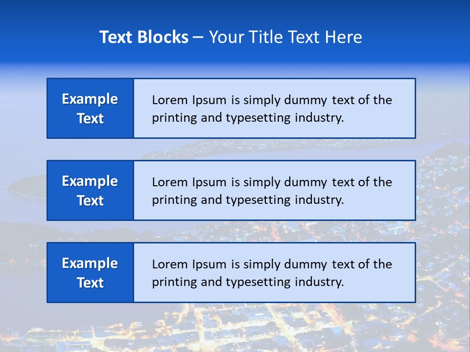 Queenstown Zealand Town PowerPoint Template