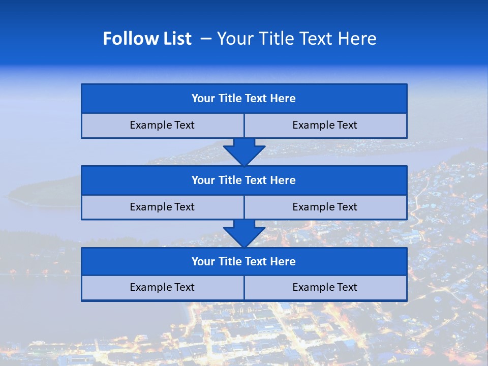 Queenstown Zealand Town PowerPoint Template