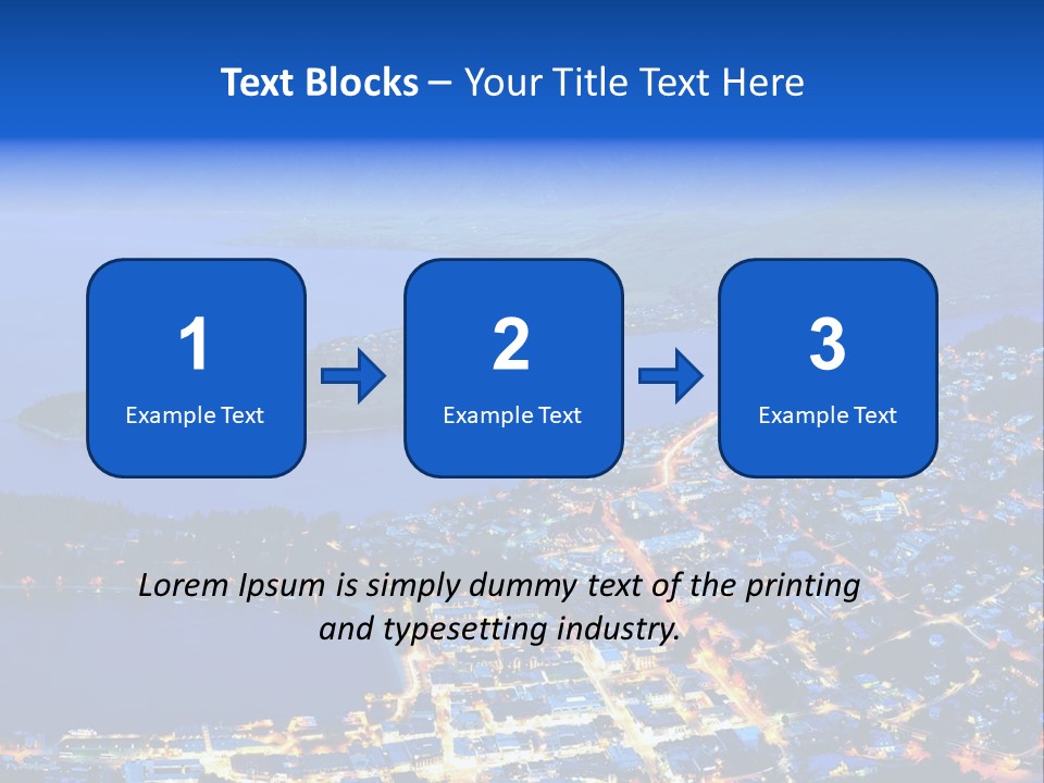 Queenstown Zealand Town PowerPoint Template