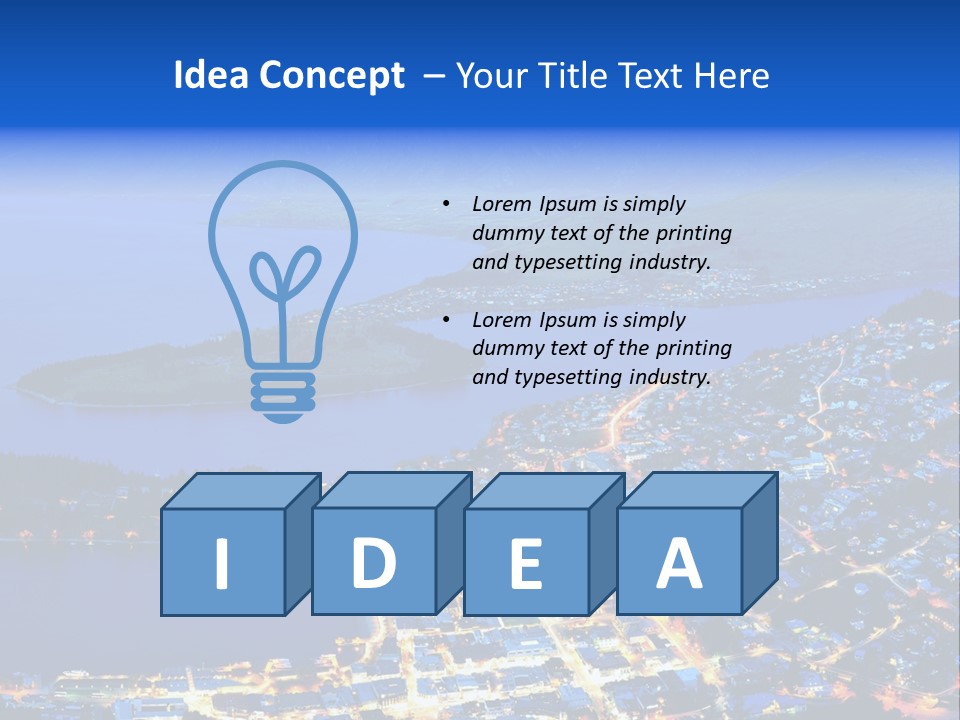 Queenstown Zealand Town PowerPoint Template