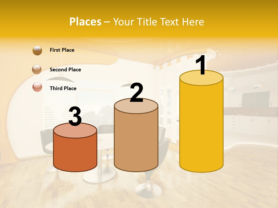 Indoors Kitchen Table PowerPoint Template