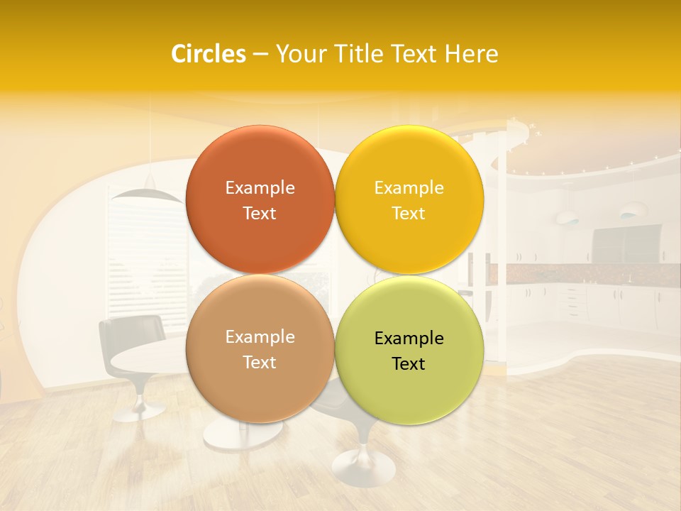 Indoors Kitchen Table PowerPoint Template