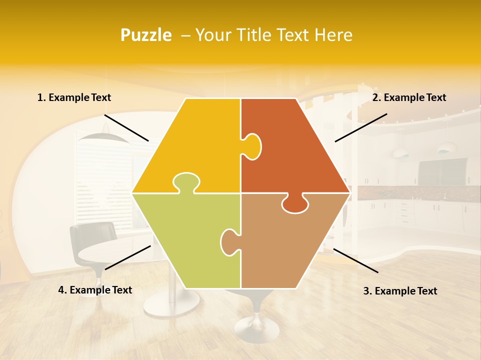 Indoors Kitchen Table PowerPoint Template