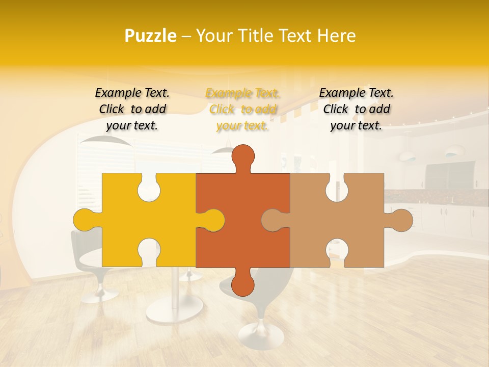 Indoors Kitchen Table PowerPoint Template